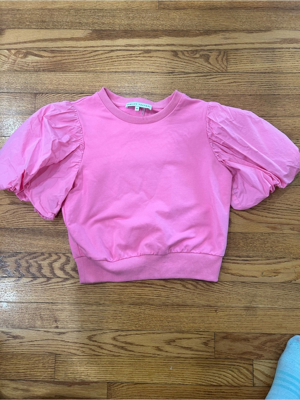 English Factory Vibrant Pink Crewneck Tee - Picture 2 of 2